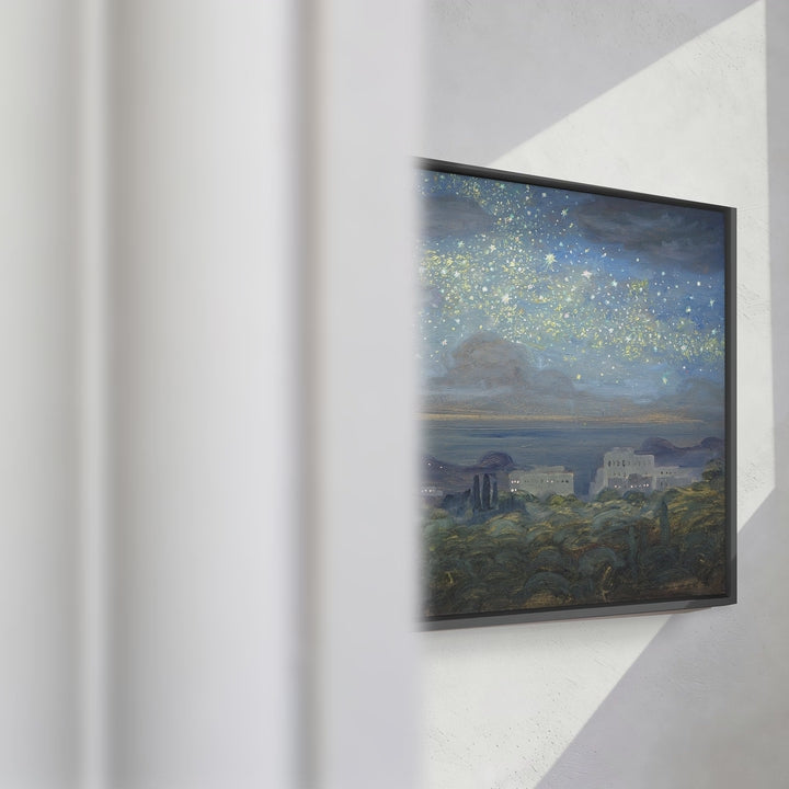 Format_Framed Canvas | View of Palermo at Night by Albert König — framed canvas video mockup