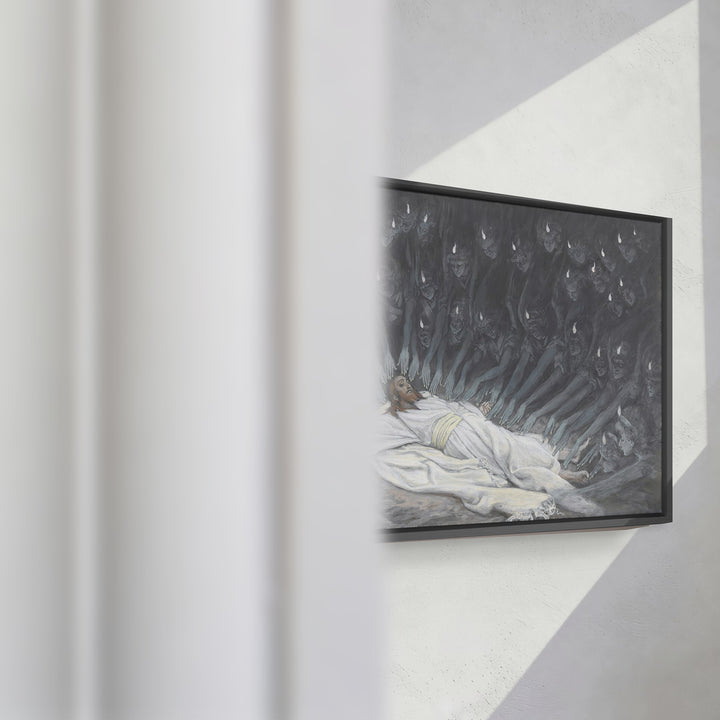 Format_Framed Canvas | Jesus Ministered to by Angels by James Tissot — framed canvas video mockup