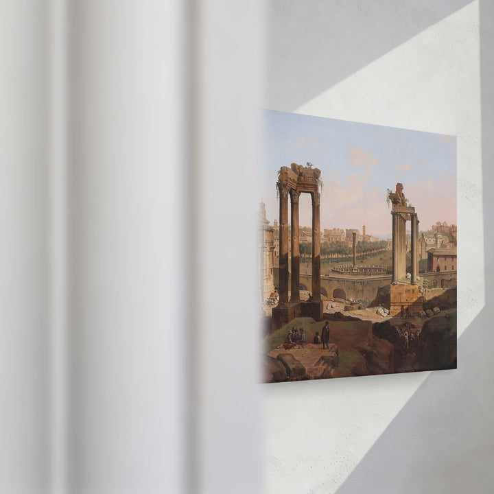 Format_Gallery Canvas | A view of the Forum Romanum, Rome by Jean Victor Louis Faure — gallery wrapped canvas video mockup