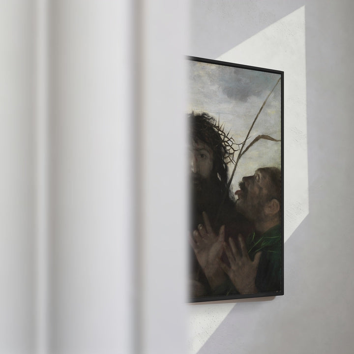 Format_Framed Canvas | The Mocking of Christ by Hans Thoma — framed canvas video mockup