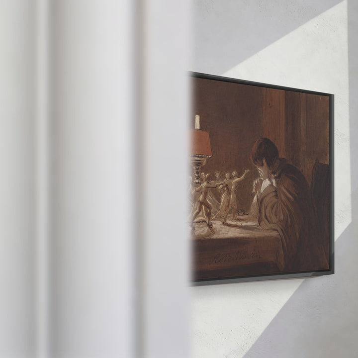 Format_Framed Canvas | The Poet's Dream by Robert Walter Weir — framed canvas video mockup