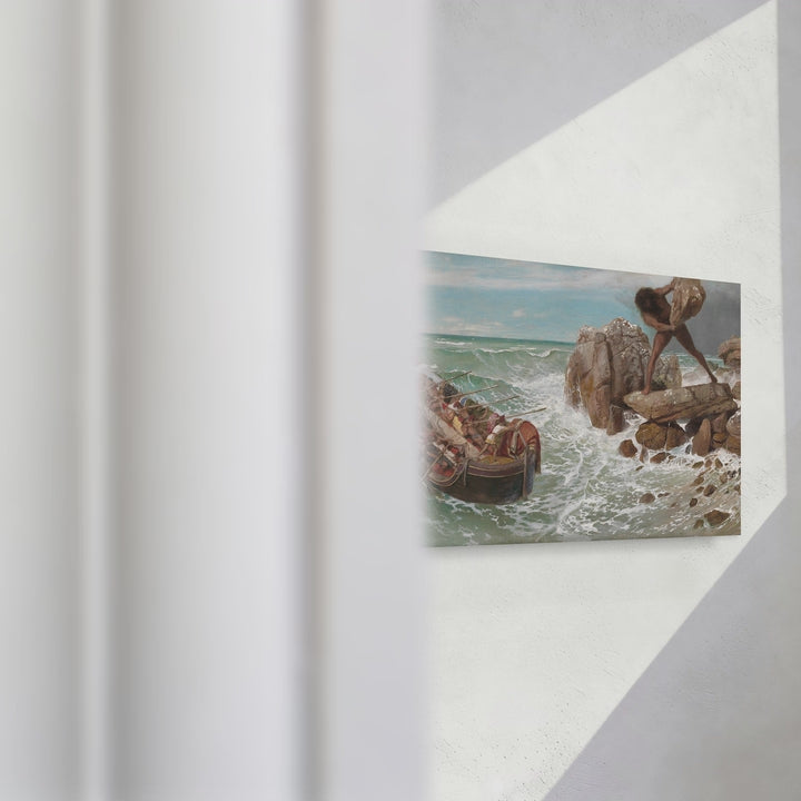 Format_Gallery Canvas | Odysseus and Polyphemus by Arnold Böcklin — gallery wrapped canvas video mockup