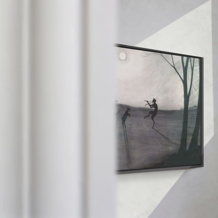 Format_Framed Canvas | Faun by Moonlight by Léon Spilliaert — framed canvas video mockup