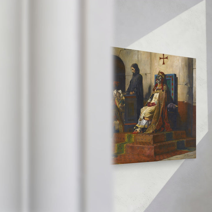 Format_Gallery Canvas | The Judgment of Pope Formosus by Jean-Paul Laurens — gallery wrapped canvas video mockup