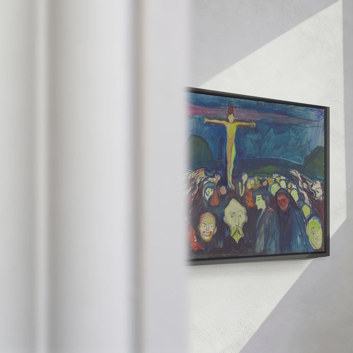 Format_Framed Canvas | Golgotha by Edvard Munch — framed canvas video mockup