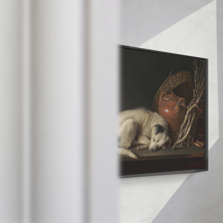 Format_Framed Canvas | Dog at Rest by Gerrit Dou — framed canvas video mockup