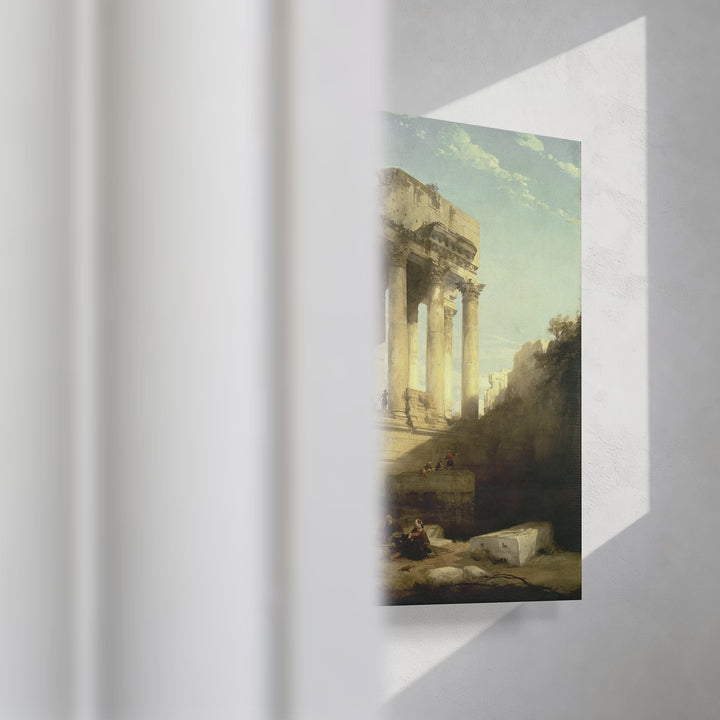 Format_Gallery Canvas | Baalbec, Ruins of the Temple of Bacchus by David Roberts — gallery wrapped canvas video mockup