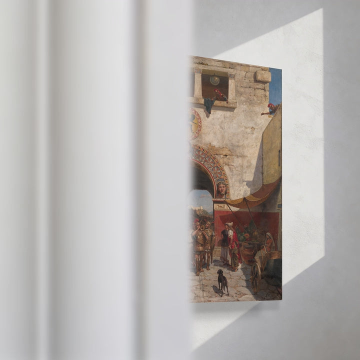 Format_Gallery Canvas | Gate in Volterra, Etruria by Alexander Alexandrovich Svedomsky — gallery wrapped canvas video mockup