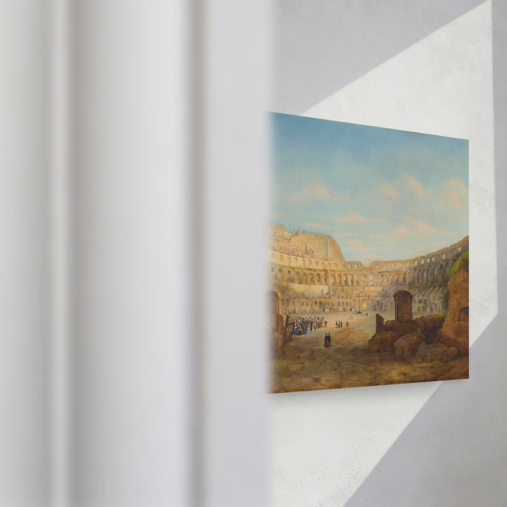 Format_Gallery Canvas | Interior View of the Colosseum in Rome by François Antoine Bossuet — gallery wrapped canvas video mockup