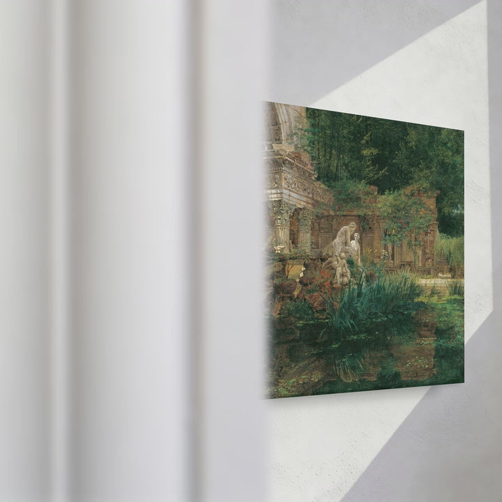 Format_Gallery Canvas | The Roman Ruins in the Gardens of Schönbrunn Palace by Ferdinand Georg Waldmüller — gallery wrapped canvas video mockup