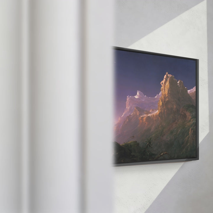 Format_Framed Canvas | Prometheus Bound by Thomas Cole — framed canvas video mockup