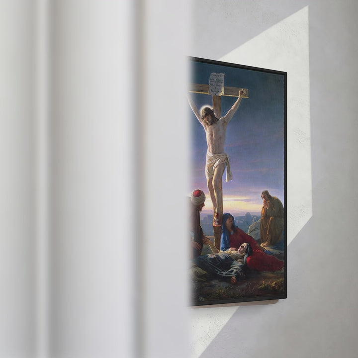Format_Framed Canvas | Christ on the Cross by Carl Bloch — framed canvas video mockup