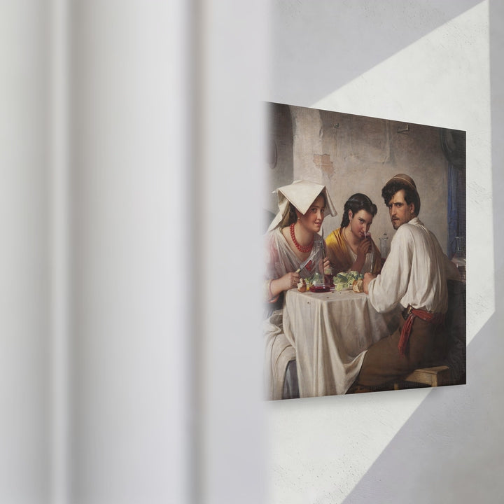 Format_Gallery Canvas | In a Roman Osteria by Carl Bloch — gallery wrapped canvas video mockup