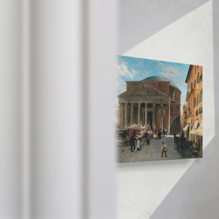 Format_Gallery Canvas | Rome, a View of the Pantheon by Veronika Maria Herwegen-Manini — gallery wrapped canvas video mockup