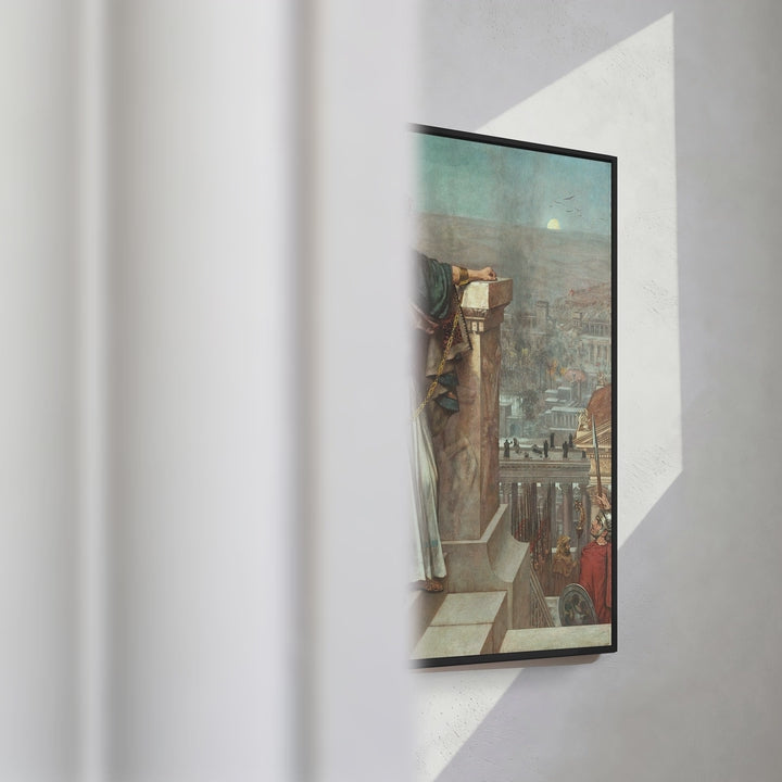 Format_Framed Canvas | Zenobia's Last Look on Palmyra by Herbert Gustave Schmalz — framed canvas video mockup