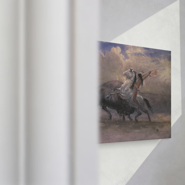Format_Gallery Canvas | Sketch for The Last of the Buffalo by Albert Bierstadt — gallery wrapped canvas video mockup