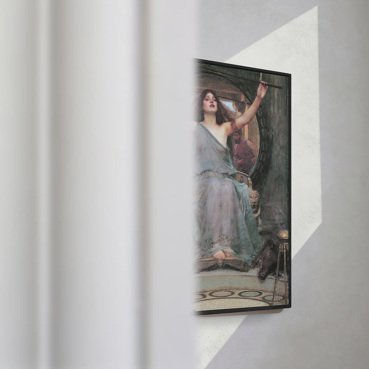 Format_Framed Canvas | Circe Offering the Cup to Ulysses by John William Waterhouse — framed canvas video mockup