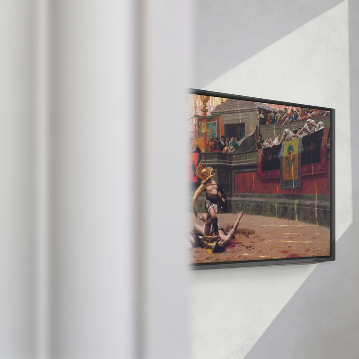 Format_Framed Canvas | Pollice Verso by Jean-Léon Gérôme — framed canvas video mockup