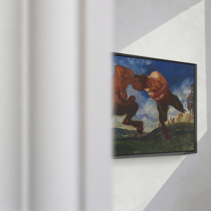 Format_Framed Canvas | Fighting Fauns by Franz von Stuck — framed canvas video mockup