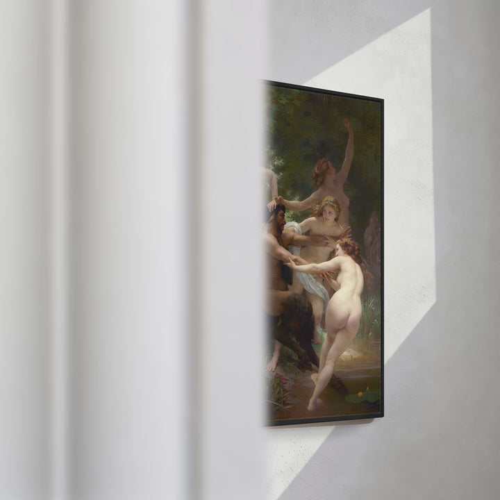 Format_Framed Canvas | Nymphs and Satyr by William Bouguereau — framed canvas video mockup