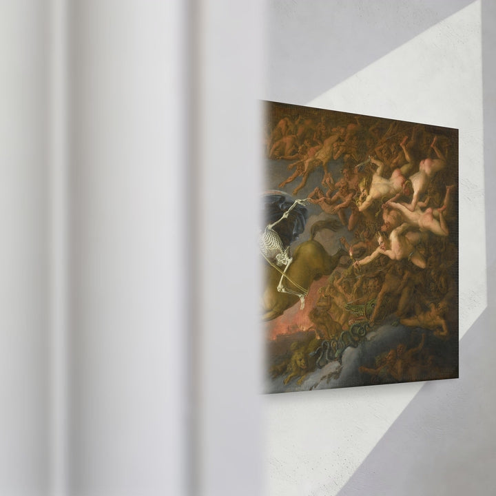 Format_Gallery Canvas | Death Leading Hell's Army by English School — gallery wrapped canvas video mockup