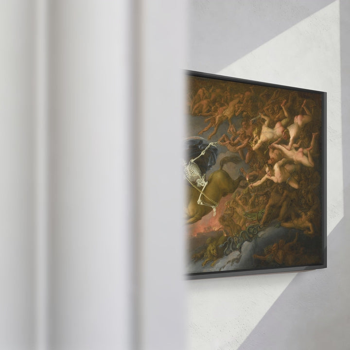 Format_Framed Canvas | Death Leading Hell's Army by English School — framed canvas video mockup