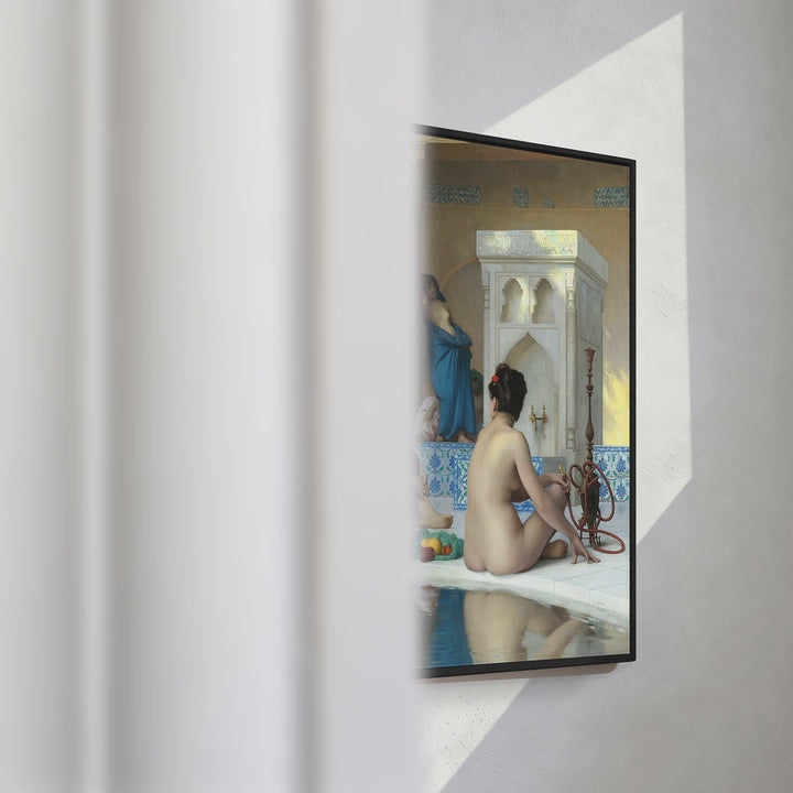 Format_Framed Canvas | After the Bath by Jean-Léon Gérôme — framed canvas video mockup