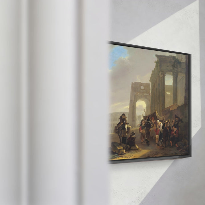 Format_Framed Canvas | Street Scene Placed among Roman Ruins by Jan Both — framed canvas video mockup