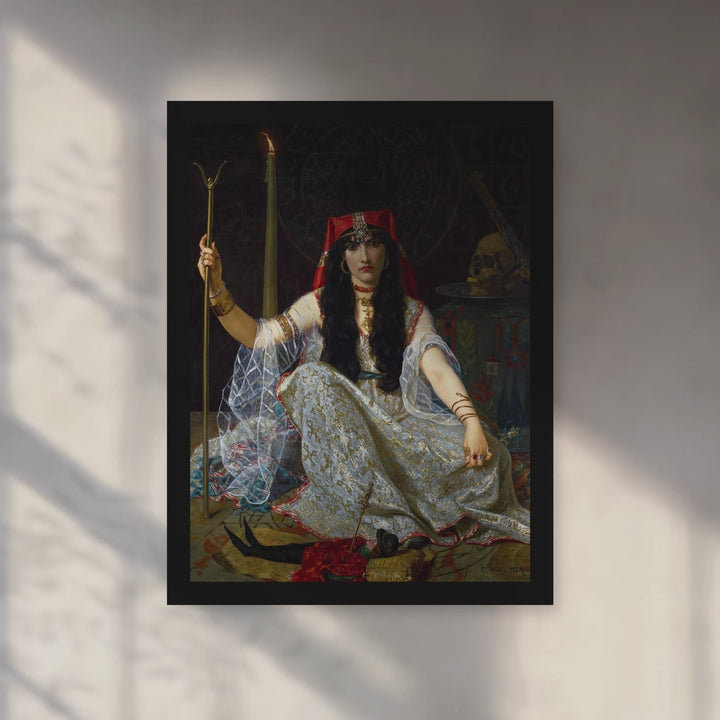 Format_Framed Art Print | The Sorceress by Georges Merle — Black Classic frame, room motion