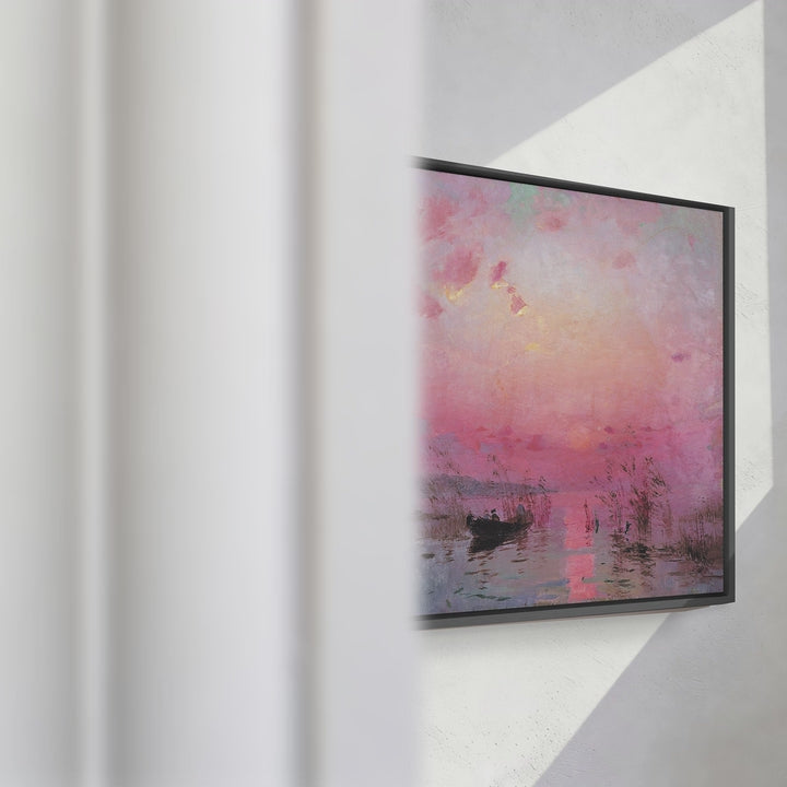 Format_Framed Canvas | Sunset over the Lake by Serhii Vasylkivskyi — framed canvas video mockup