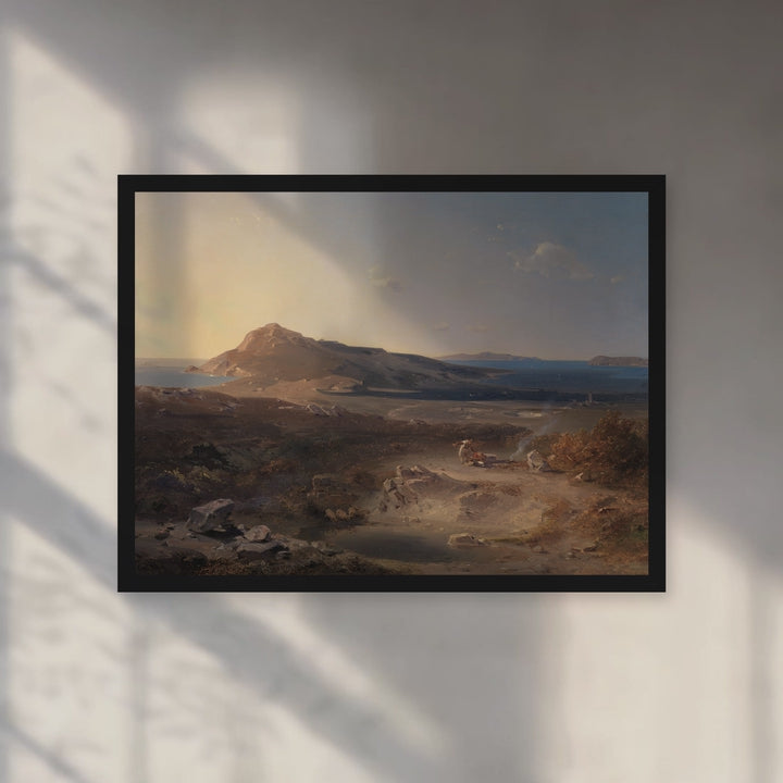 Format_Framed Art Print | The Island of Delos by Carl Rottmann — Black Classic frame, room motion