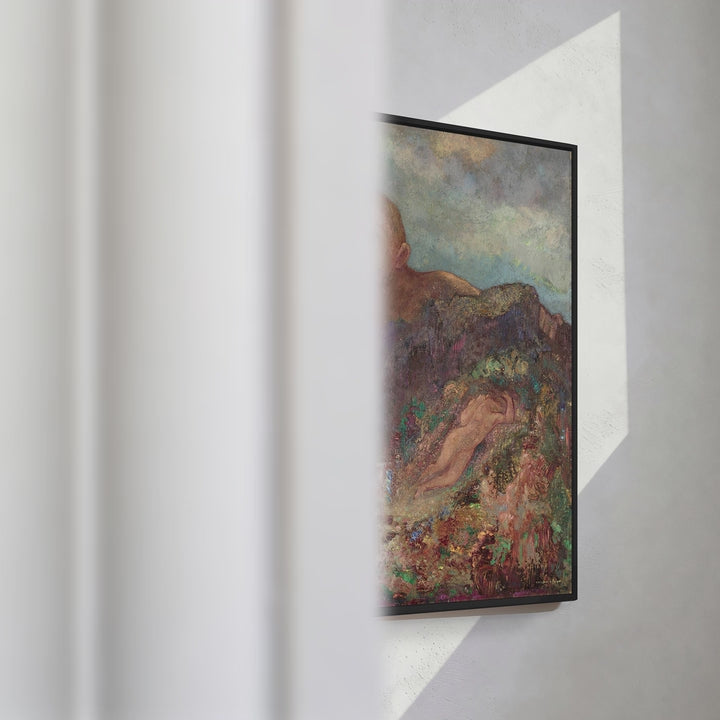 Format_Framed Canvas | The Cyclops by Odilon Redon — framed canvas video mockup