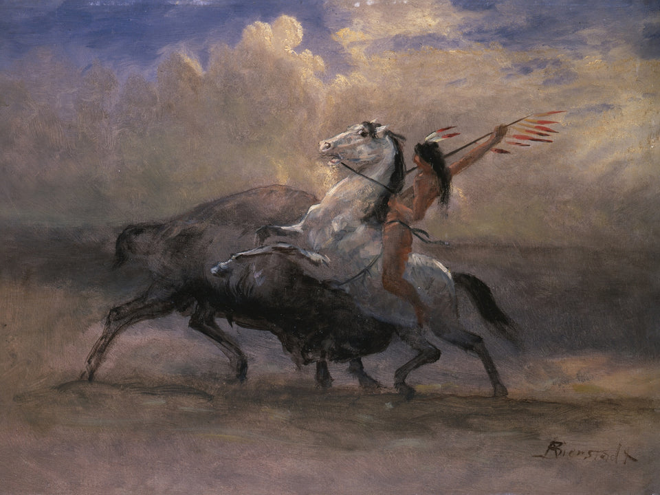 Sketch for The Last of the Buffalo by Albert Bierstadt