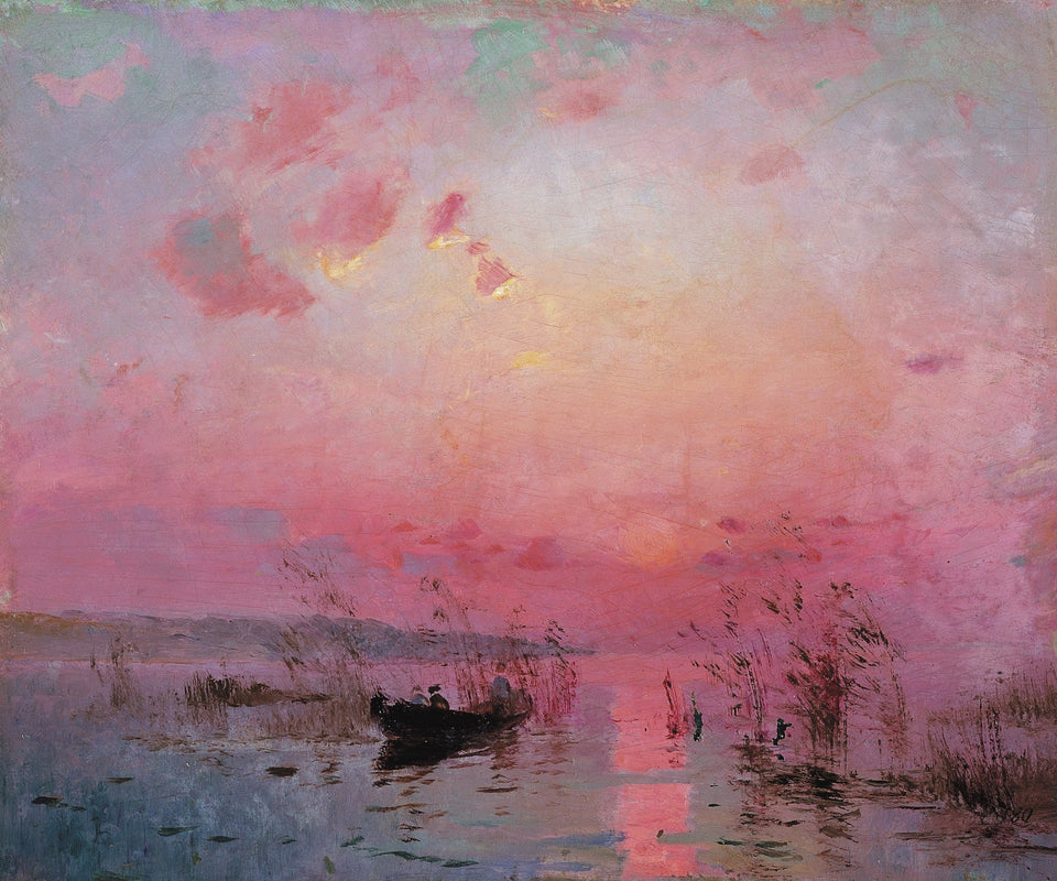 Sunset over the Lake by Serhii Vasylkivskyi