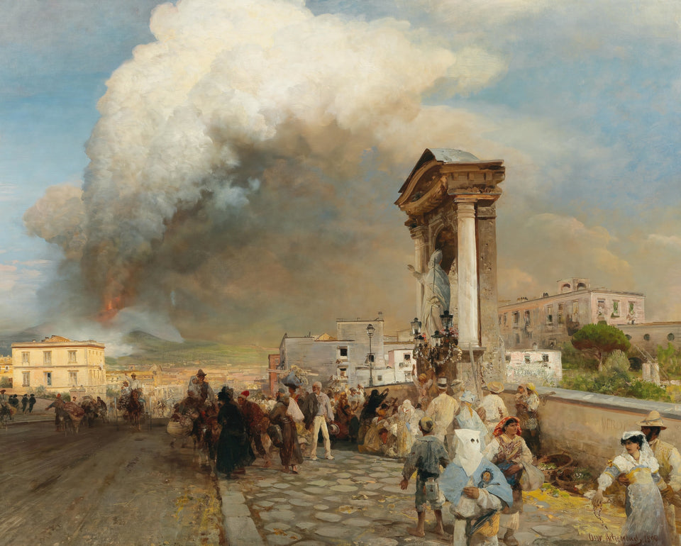 The Eruption of Vesuvius by Oswald Achenbach
