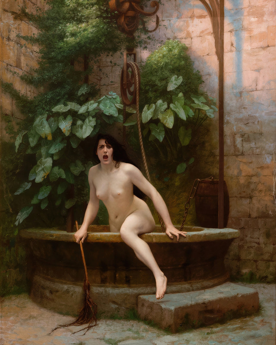 Truth Coming Out of Her Well to Shame Mankind by Jean-Léon Gérôme