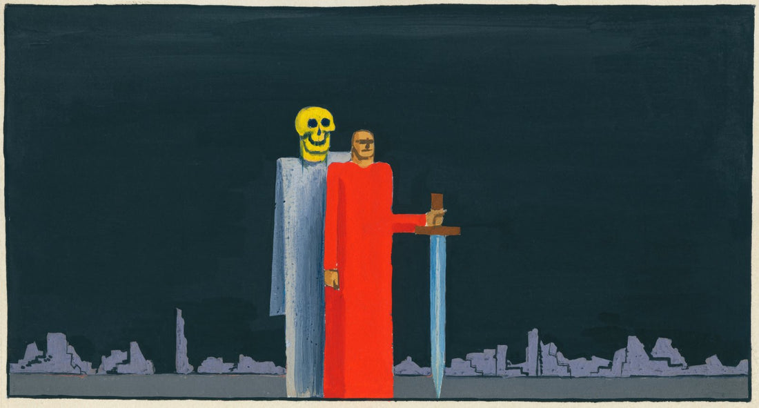 Victory and Death by Karl Wiener, the whole painting