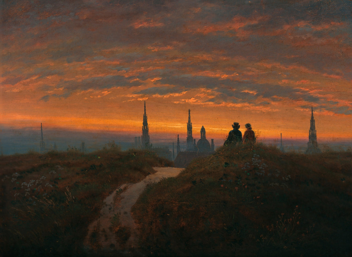 View of Dresden at Sunset by Carl Gustav Carus