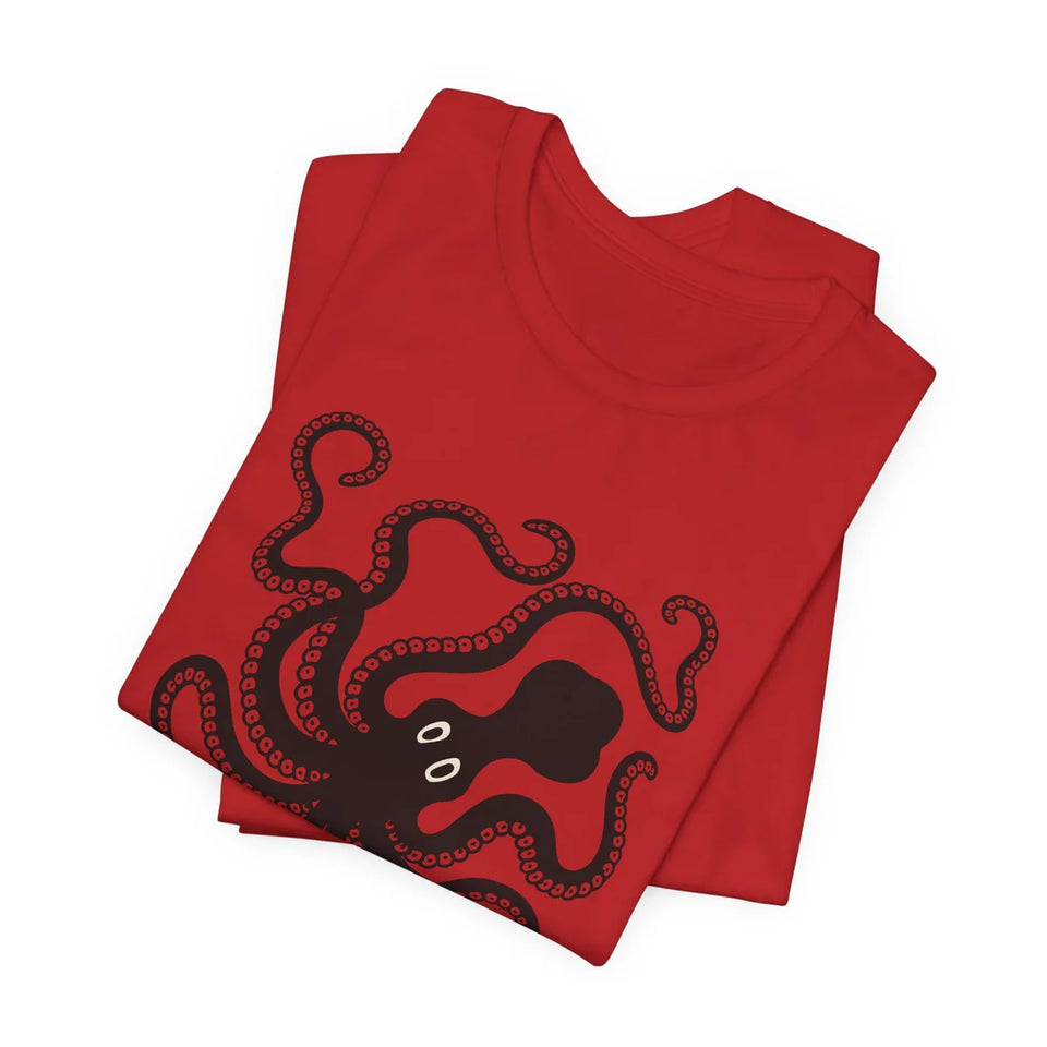 Minoan Octopus T-shirt, folded
